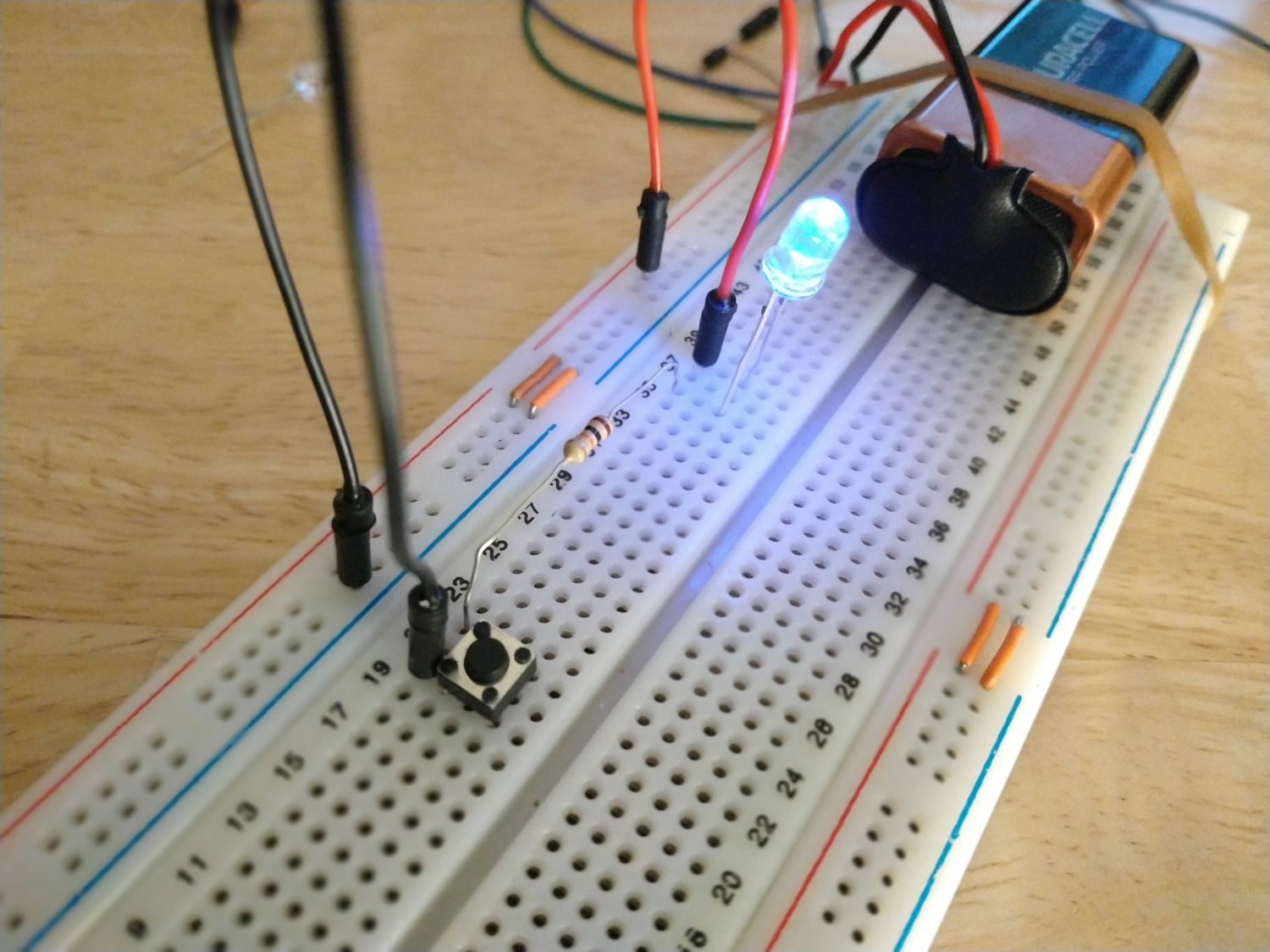 Electronic initiation #1 – LED and push button
