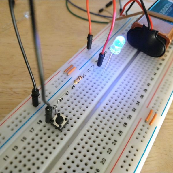Electronic initiation #1 – LED and push button