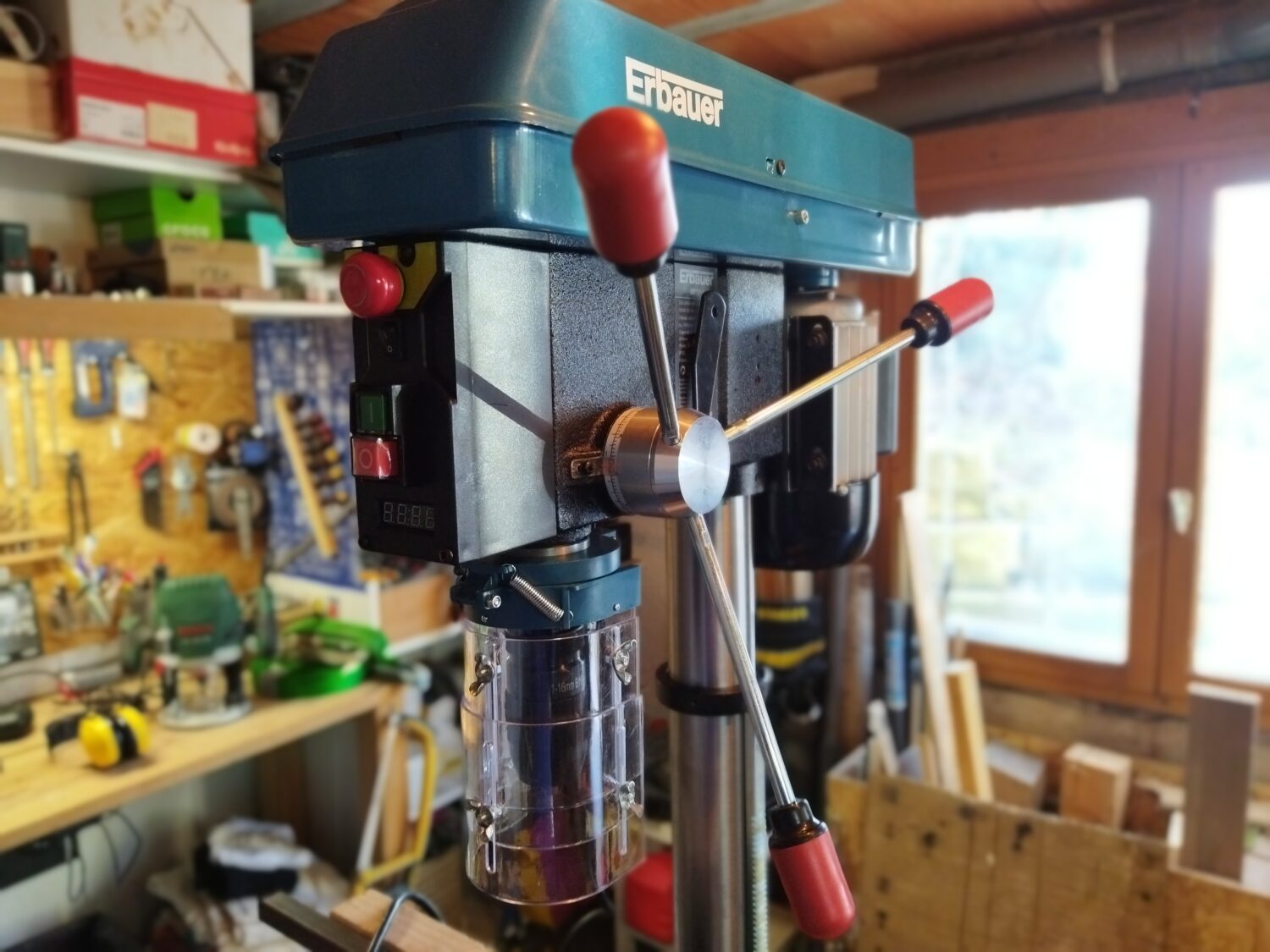 Erbauer EDP750-B drill press with variable speed drive: unboxing and first review