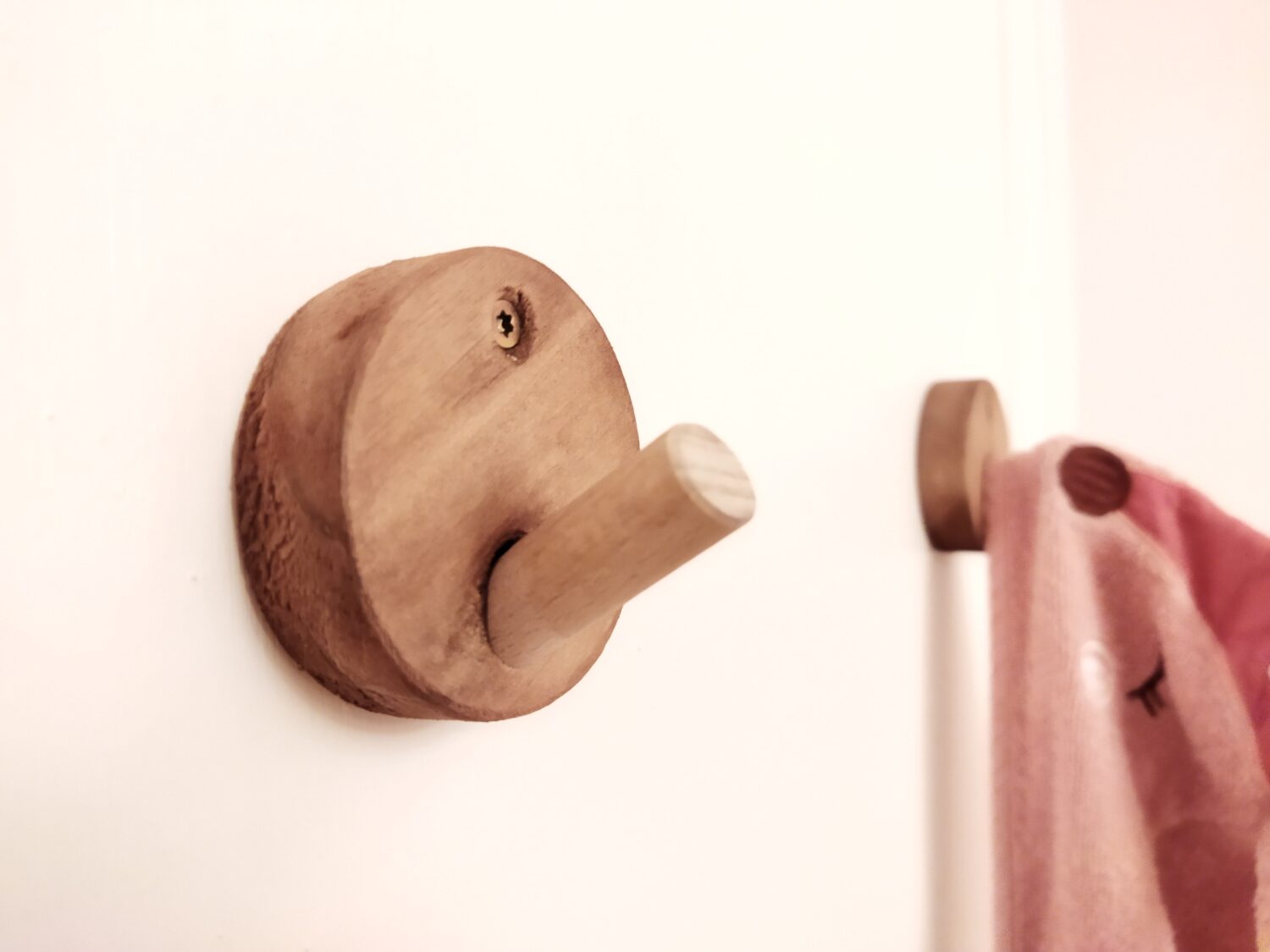 Wooden coat rack