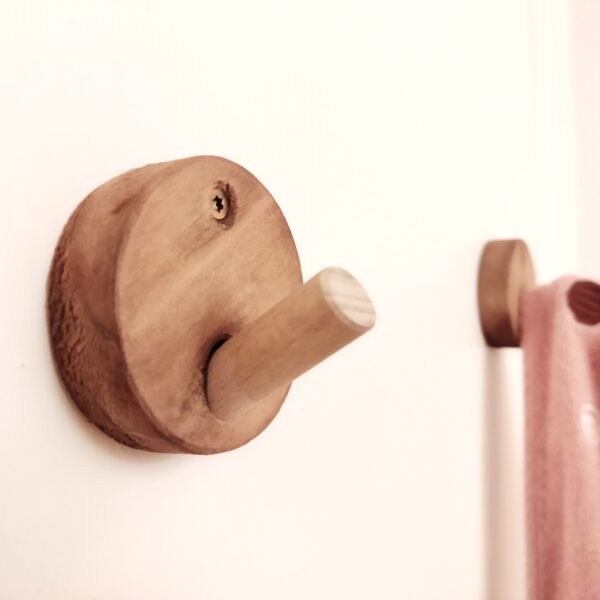Wooden coat rack